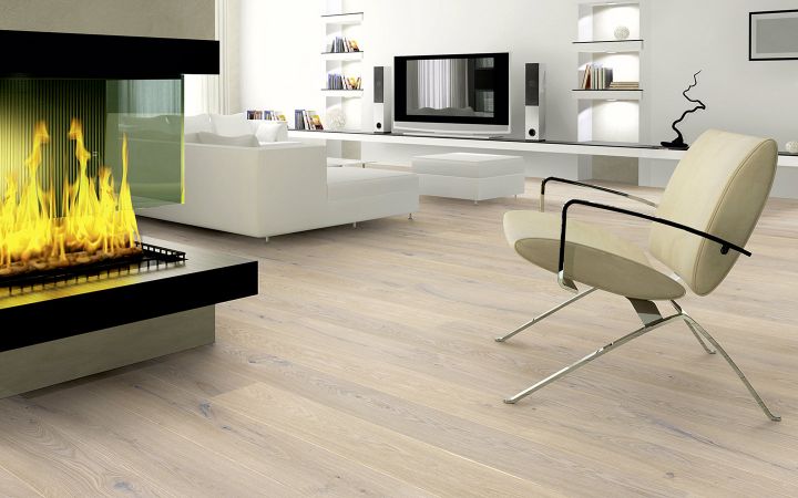 Villa by adler 35 Rustico - Oak Nordic rustico wire brushed white oiled - 14 x 186 x 1800/2000 mm