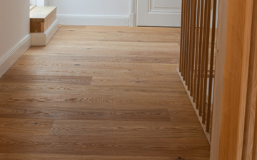 Striking country house floorboards in a residential area