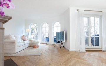 Herringbone plank in Elegance by adler 600 structured swiss white oiled