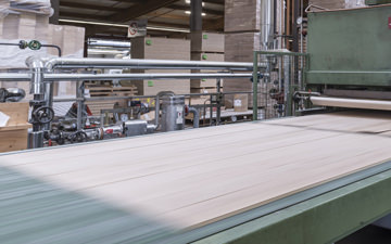 Planks during the running production process